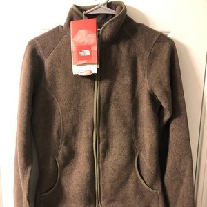 The North Face full zip sweater/fleece. NWT